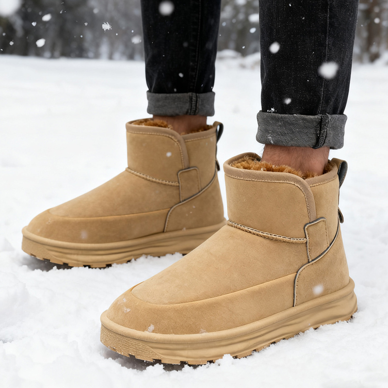 Men'S Fashion Line - Nouvelles bottes de neige mi-hautes pour