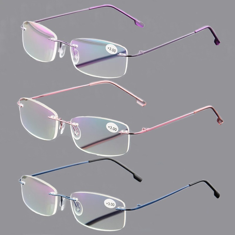Men'S Fashion Rimless Glasses - Lunettes de lecture flexibles ultralégères sans