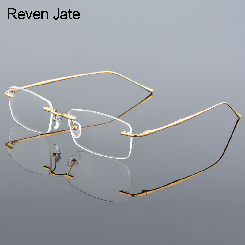 Men'S Fashion Rimless Glasses - Reken Jate – lunettes sans bords