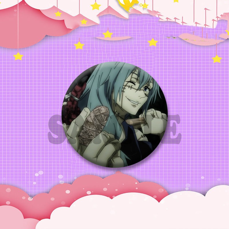 Mens Fashion Blog - Broche en émail Mahito, figurine d'anime,