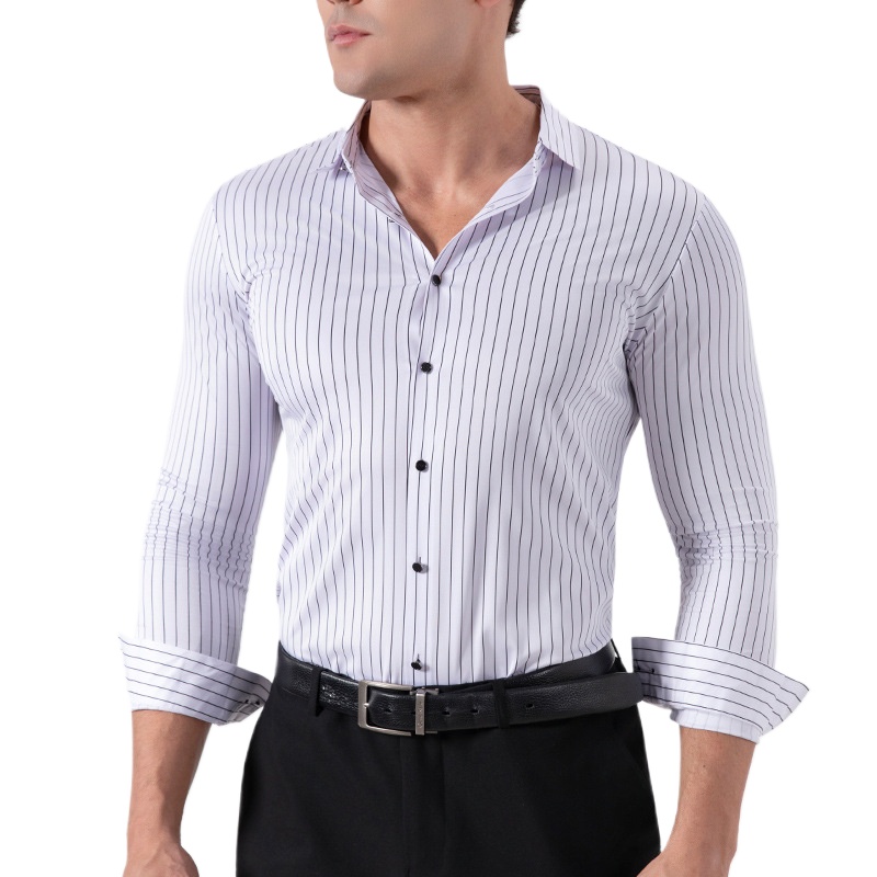 Men'S Fashion Formal - Chemises habillées extensibles sans plis à