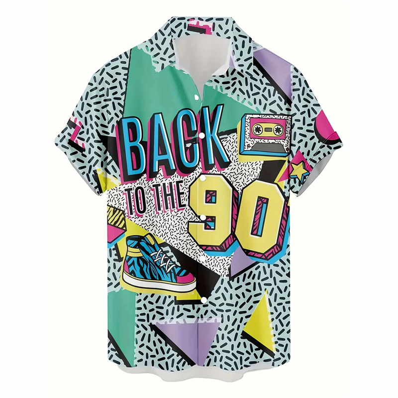 Men'S Fashion From The 80S - Chemises hawaïennes rétro des années 80