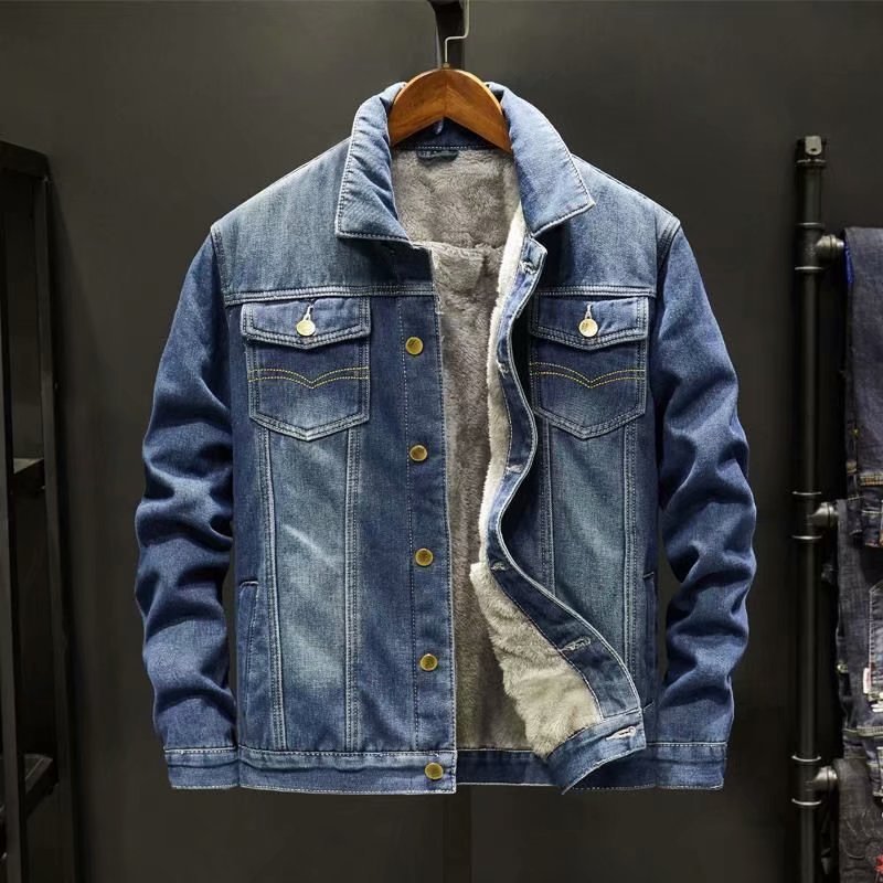 Sherpa Jacket Fleece - Veste en jean doublée de polaire