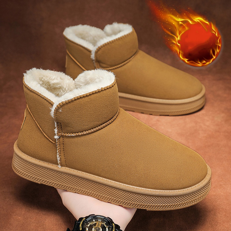 Men'S Fashion Line - Chaussures d'hiver en coton chaud doublées