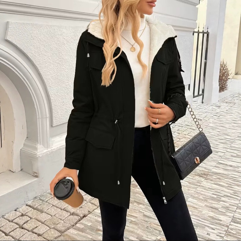 Sherpa Jacket Fleece - Manteau cargo doublé polaire à capuche