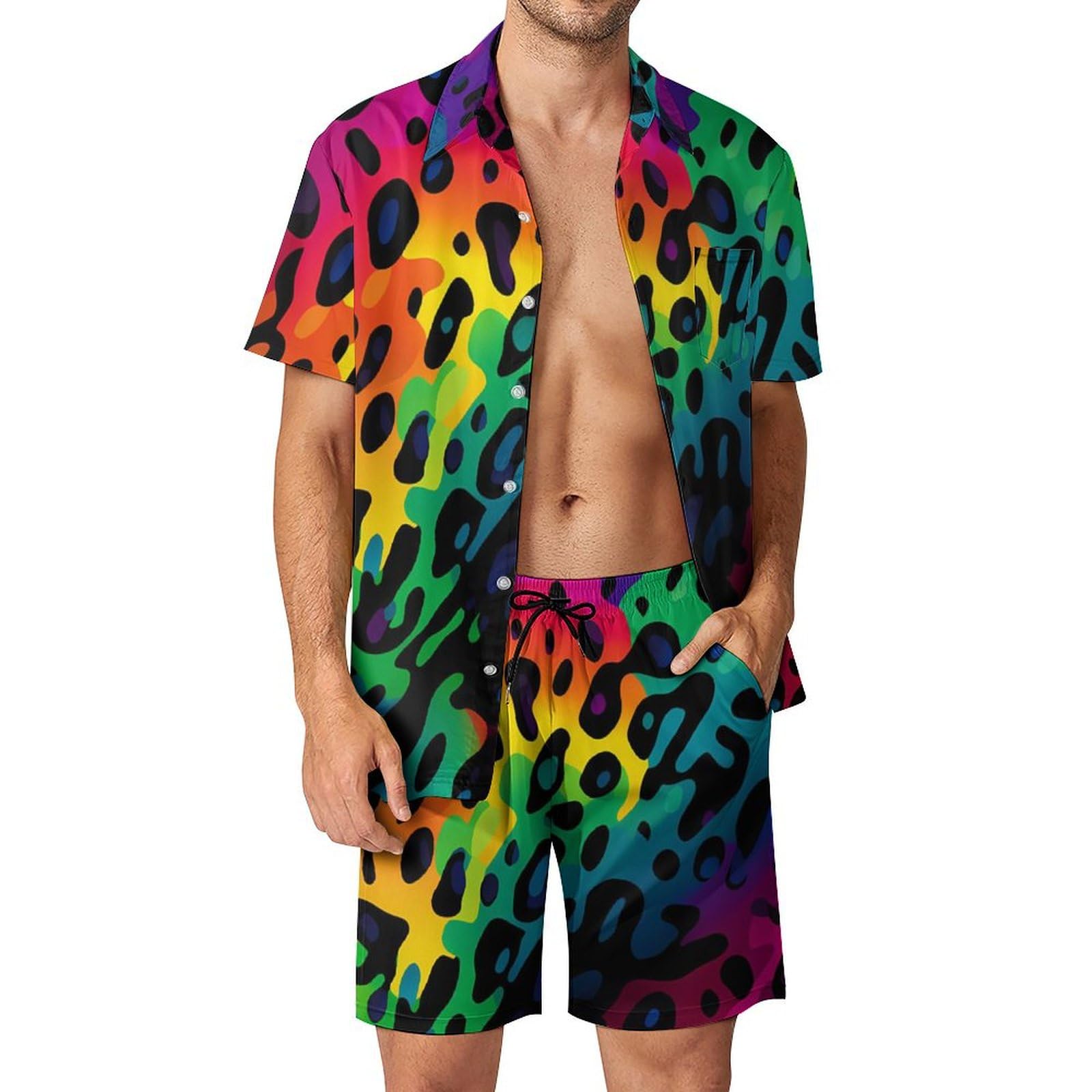 Men'S Fashion Looks - Ensemble chemise et short pour homme,
