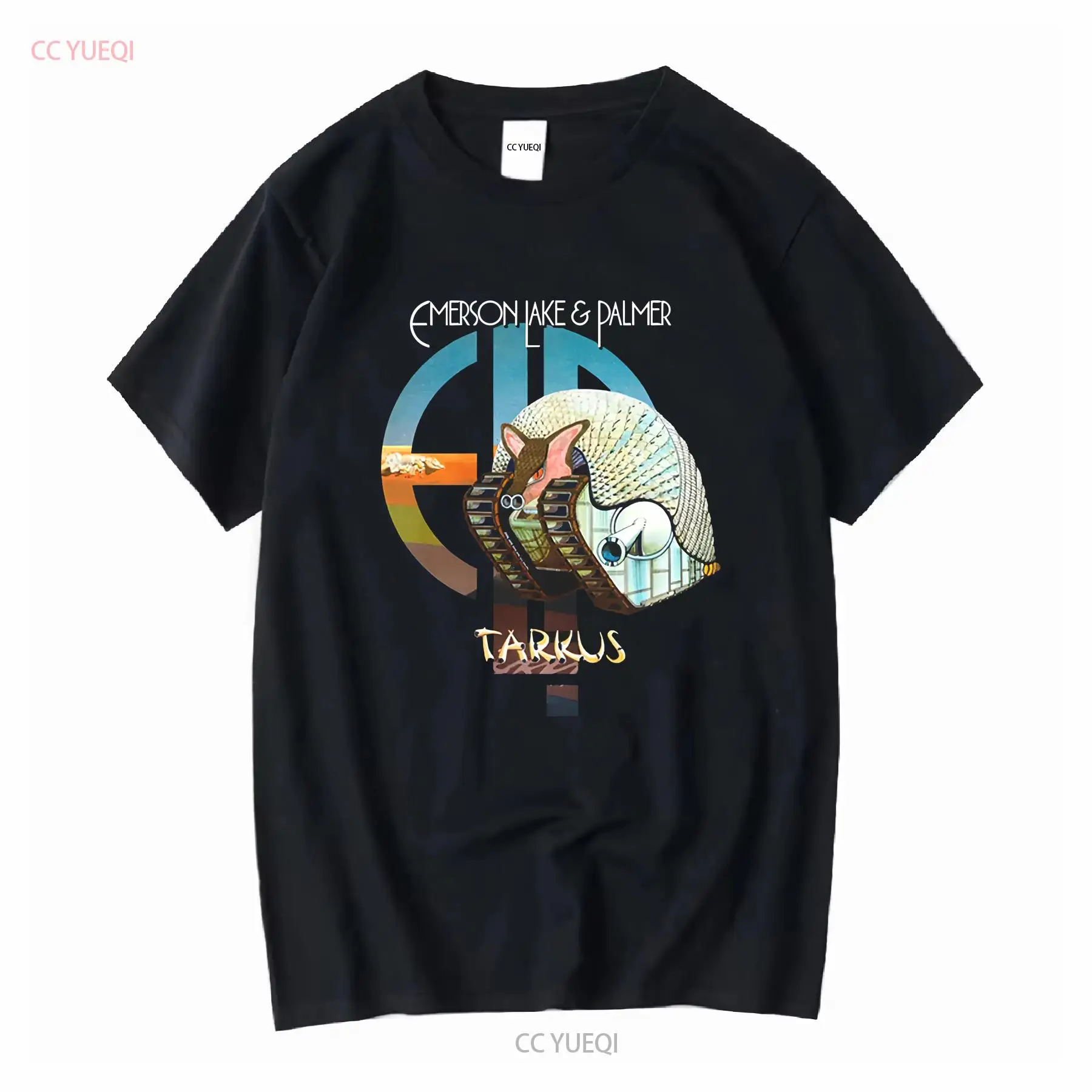 Mens Fashion Black Shirt - Tarkus ELP Emerson Lake et Palmer