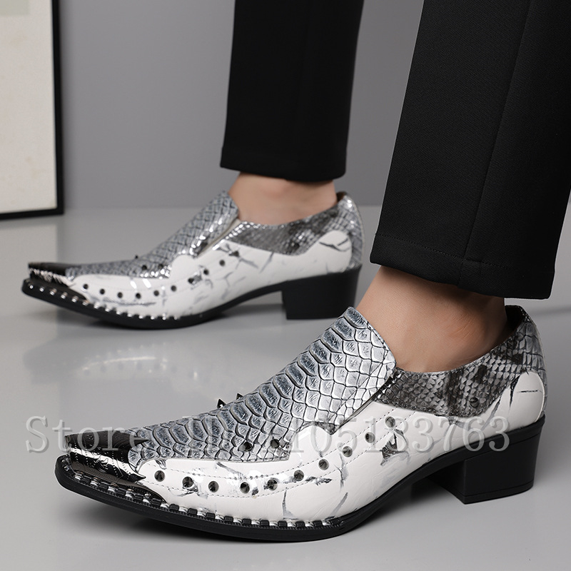 Men'S Fashion Formal - Mocassins pour hommes à bout pointu,