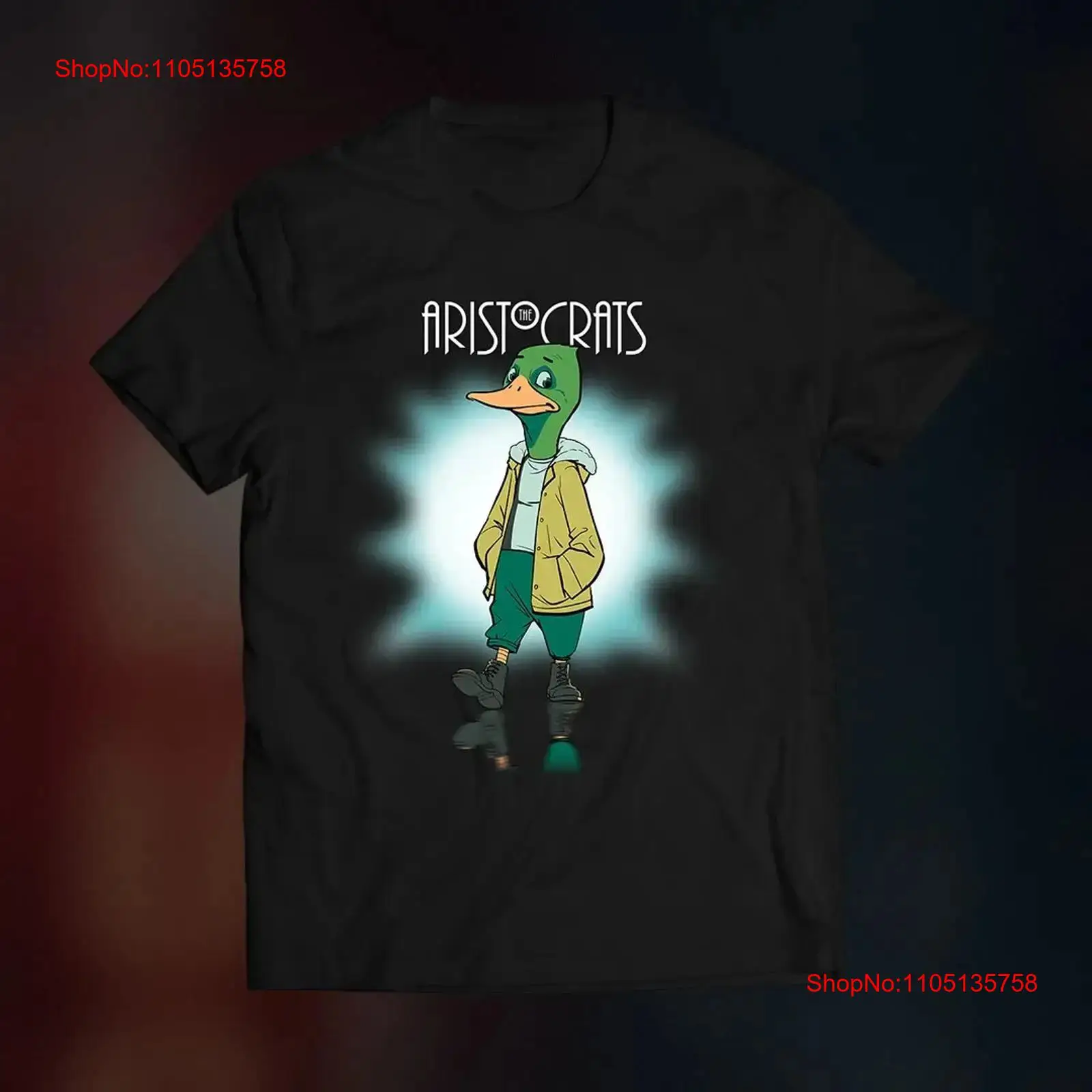 Mens Fashion Black Shirt - The Aristocrats Band Duck T-shirt en