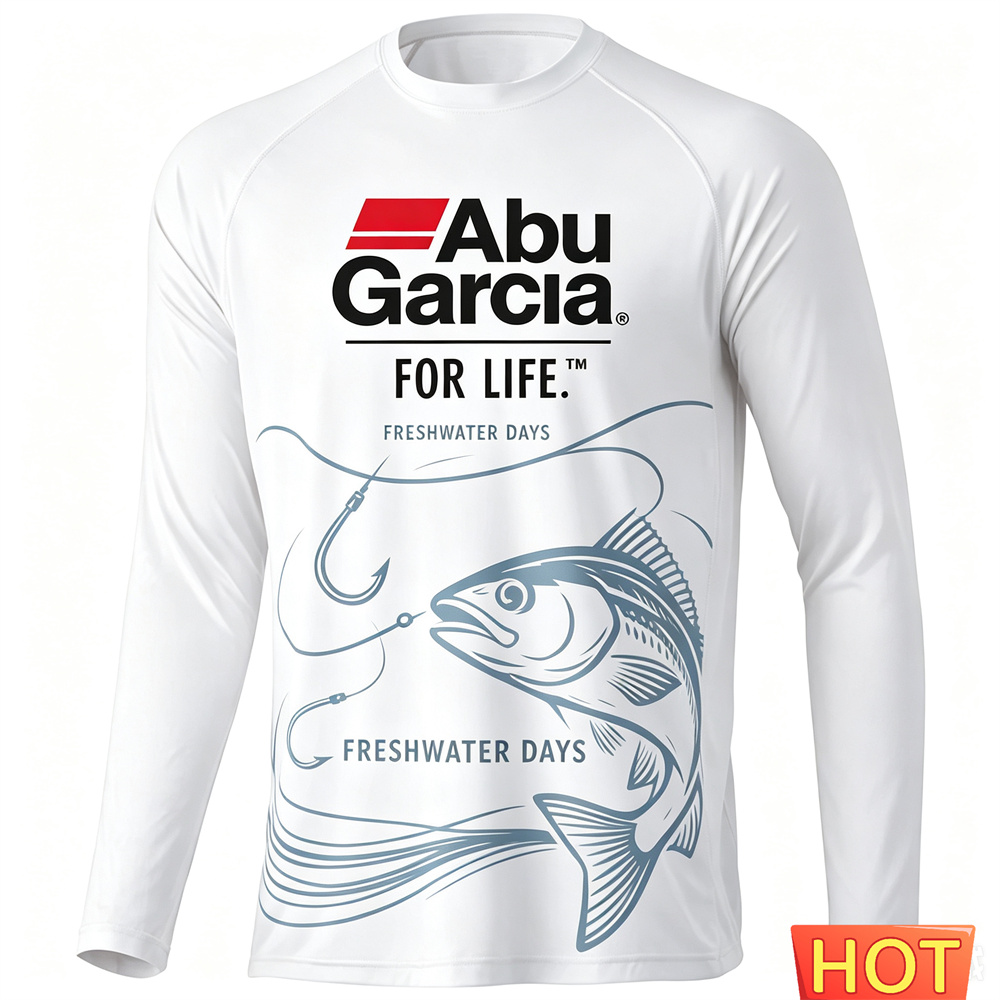 Men'S Fashion 2025 - T-shirt de pêche à manches longues
