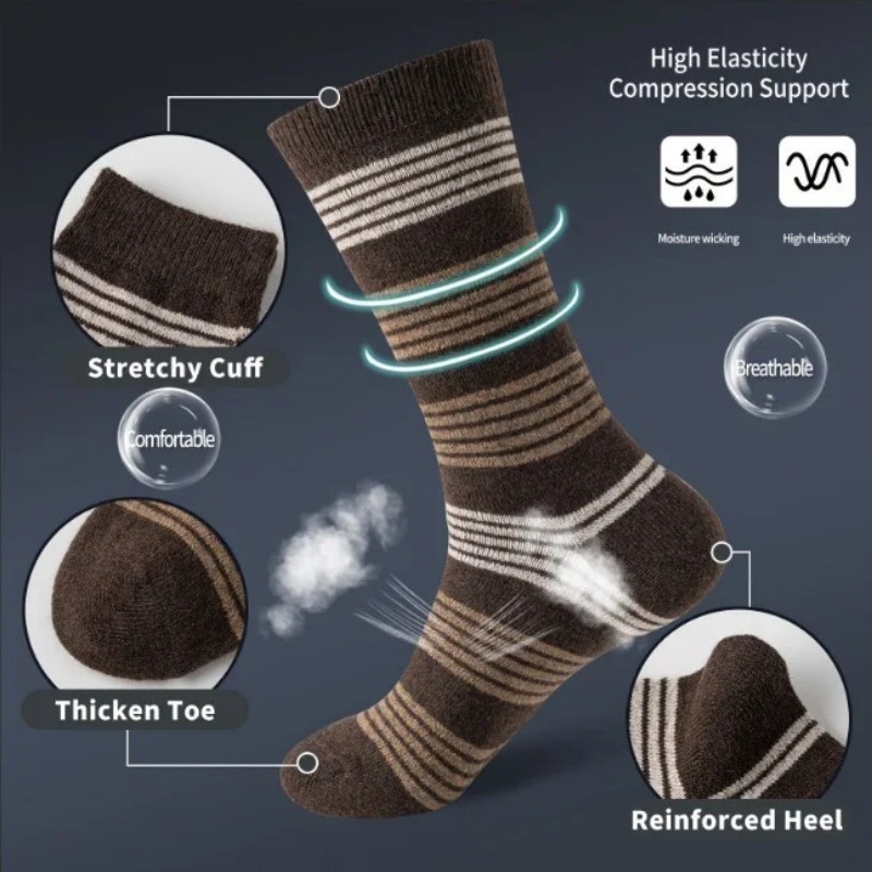 6 paires de chaussettes vintag - Men'S Fashion Formal avis et prix