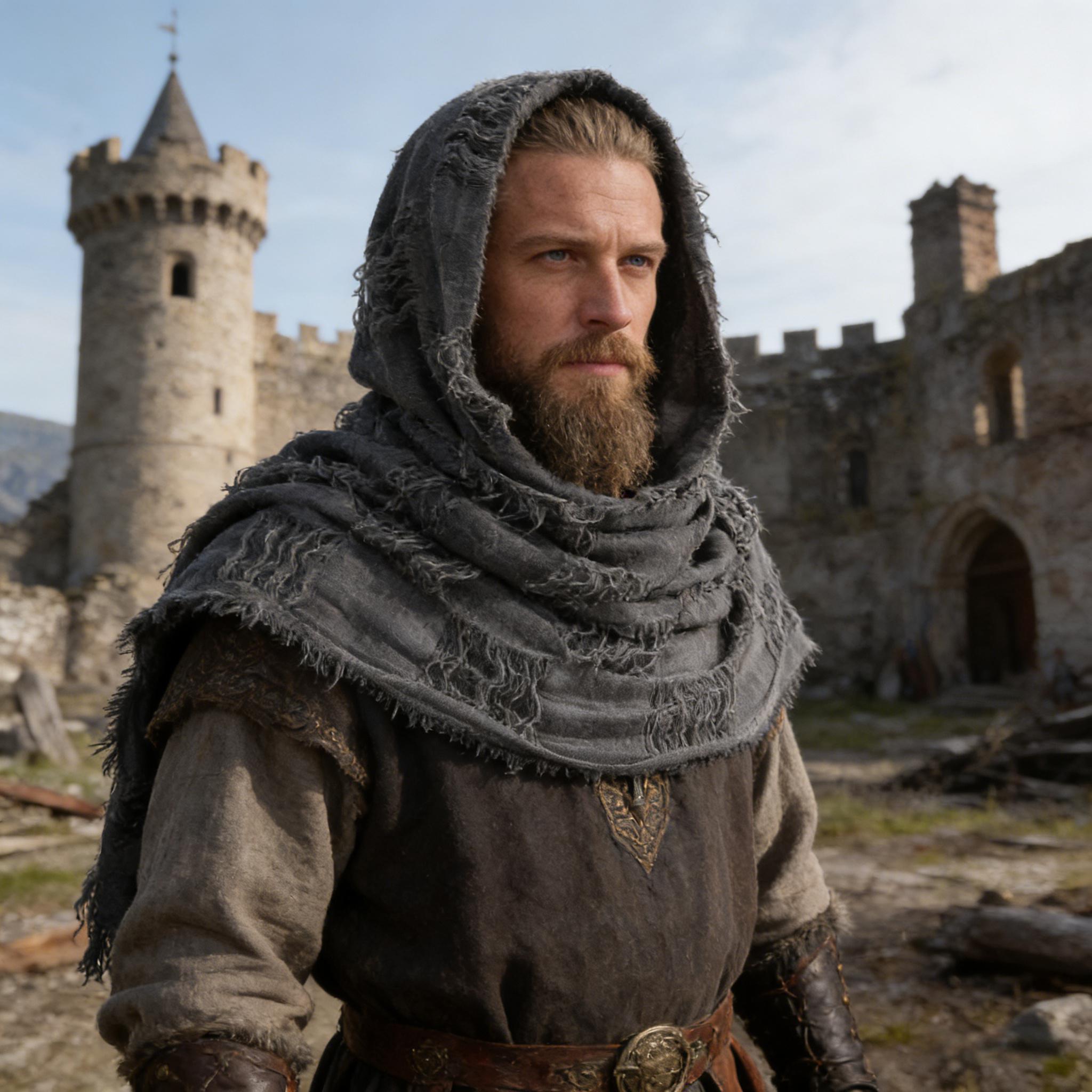 Cape à capuche médiévale, écha - Men Fashion Rave avis et prix