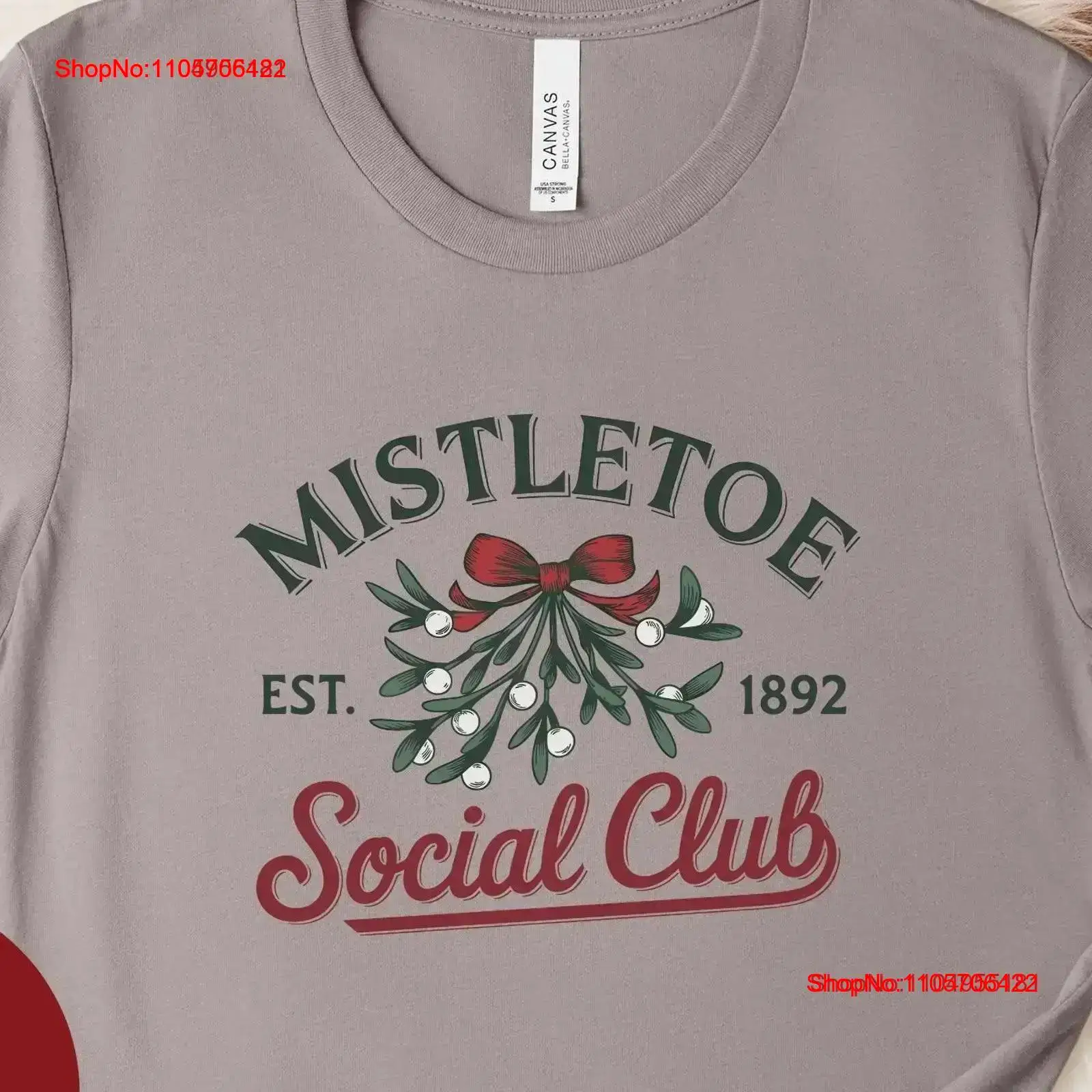 T-shirt Mistletoe Social Club  - Men'S Fashion Xmas Party avis et prix