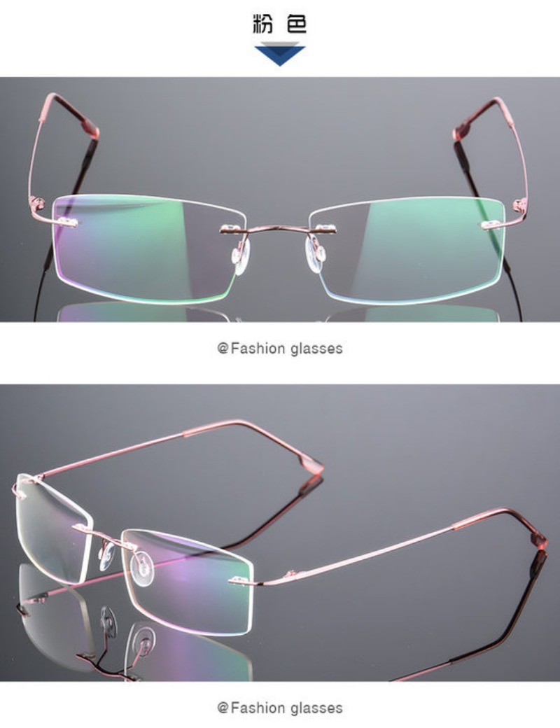 Lunettes de lecture flexibles  - Men'S Fashion Rimless Glasses avis et prix