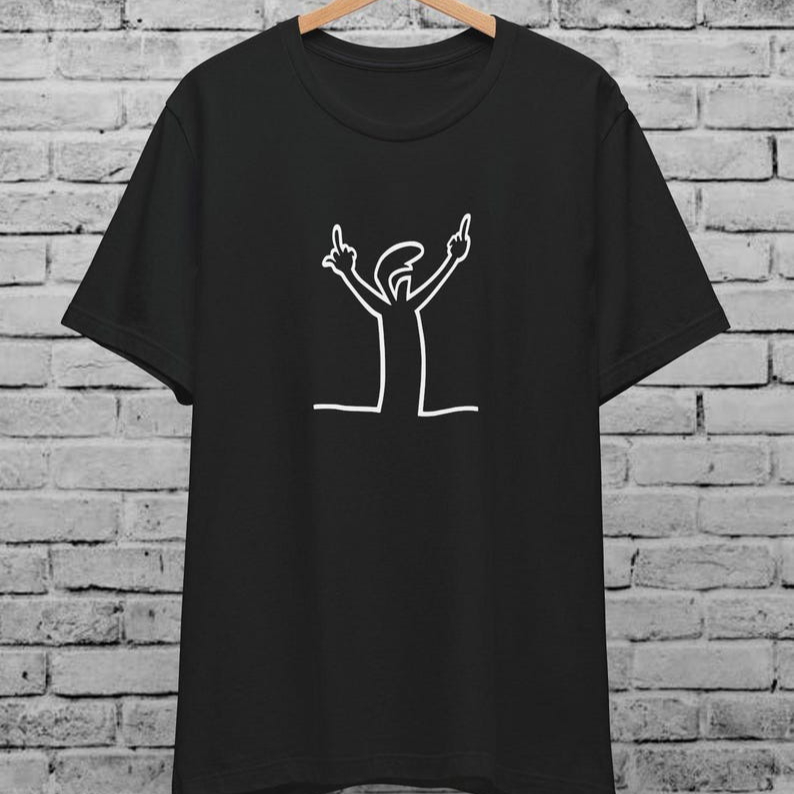 Angry La Linea T-Shirt unisexe - Men'S Fashion From The 80S avis et prix