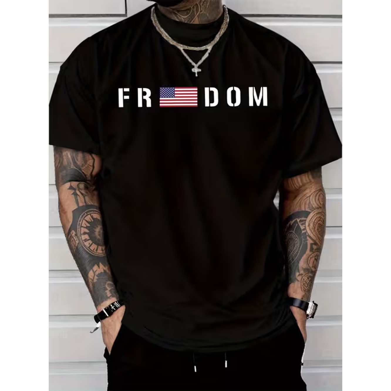 T-shirt graphique pour homme n - Mens Fashion Black Shirt avis et prix