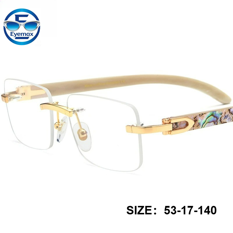 Nouvelle monture de lunettes d - Men'S Fashion Rimless Glasses avis et prix