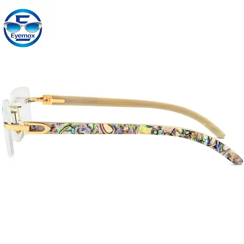 Nouvelle monture de lunettes d - Men'S Fashion Rimless Glasses avis et prix