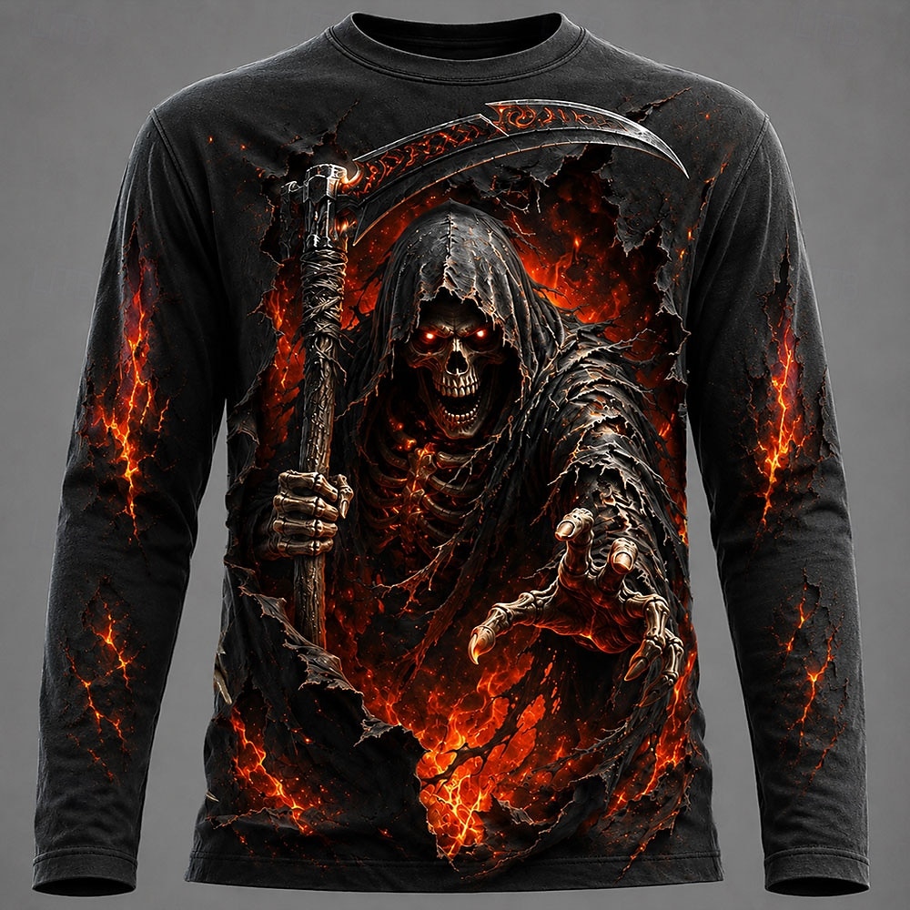T-shirt à manches longues impr - Men'S Fashion 2025 avis et prix