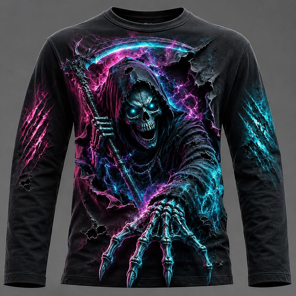 T-shirt à manches longues impr - Men'S Fashion 2025 avis et prix