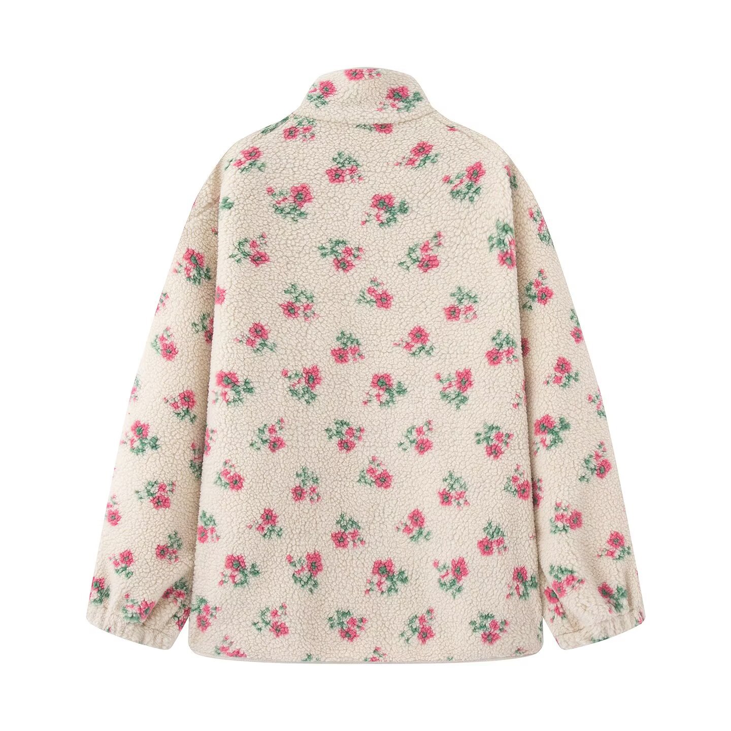 Veste florale à la mode pour f - Sherpa Jacket Fleece avis et prix