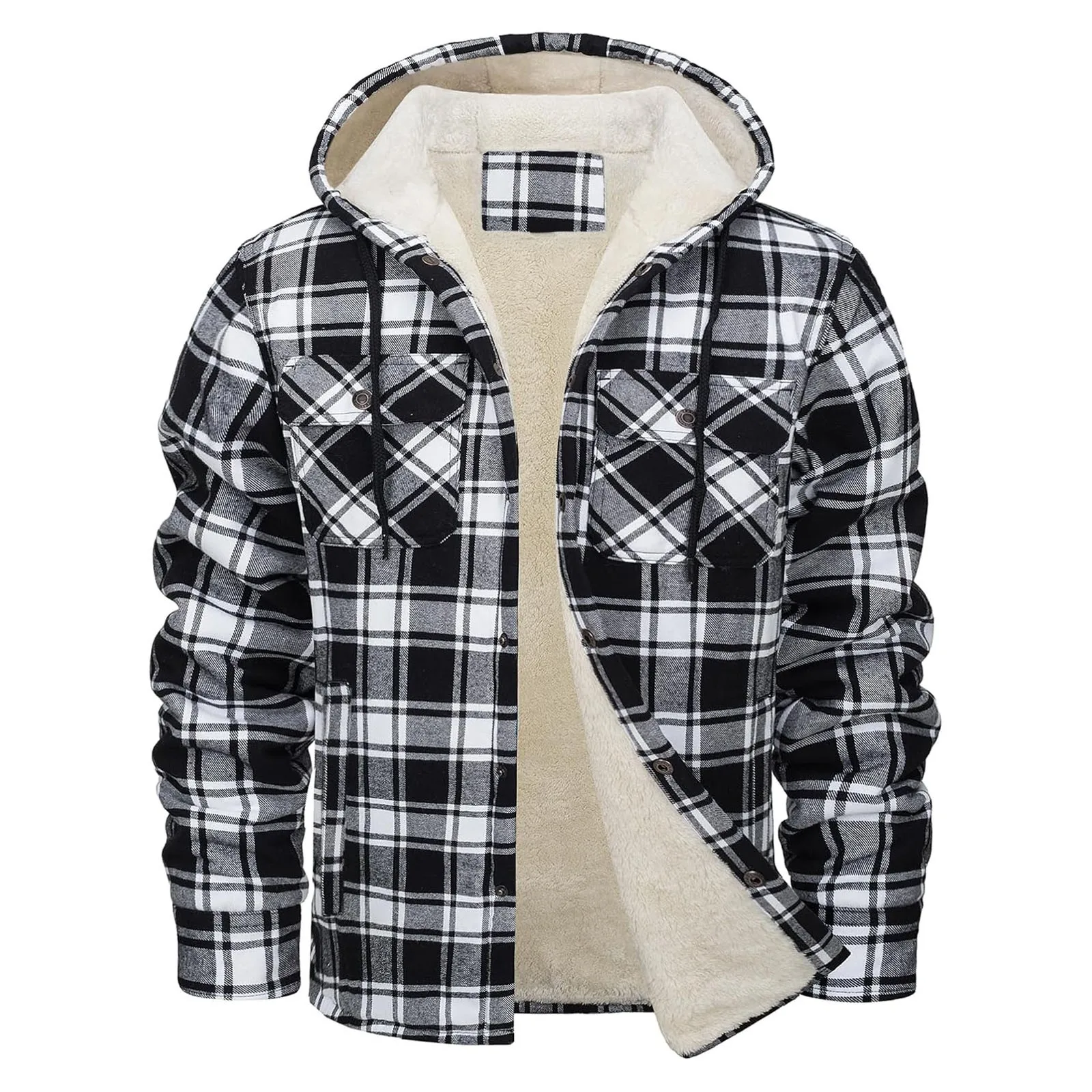 Veste à capuche en flanelle ép - Sherpa Jacket Fleece avis et prix