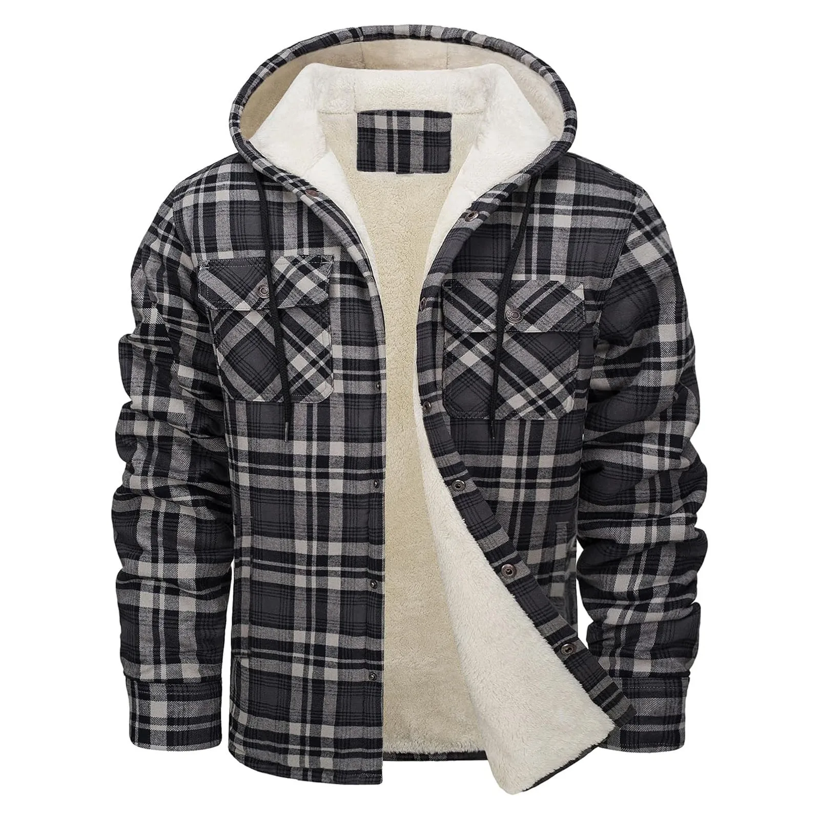 Veste à capuche en flanelle ép - Sherpa Jacket Fleece avis et prix
