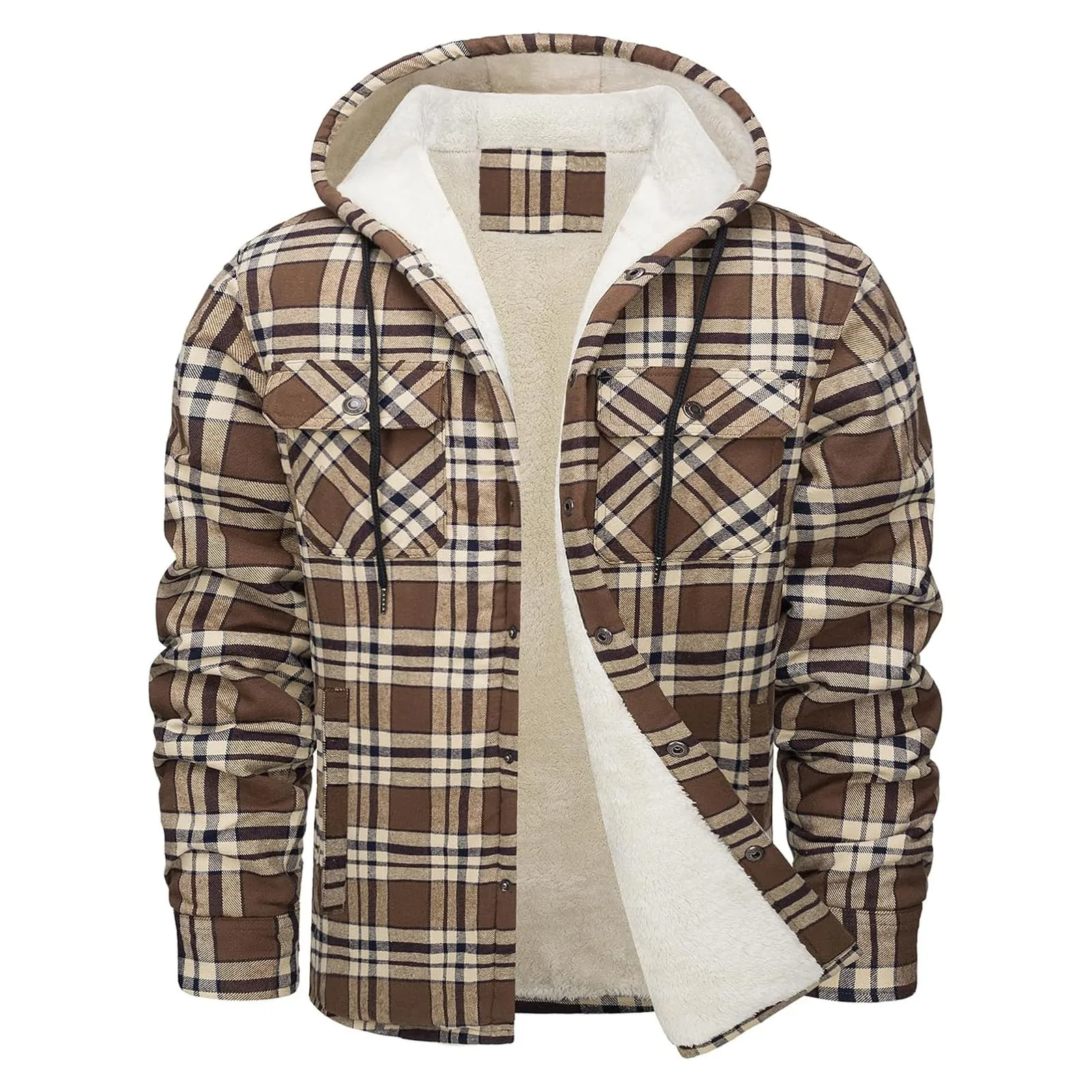 Veste à capuche en flanelle ép - Sherpa Jacket Fleece avis et prix