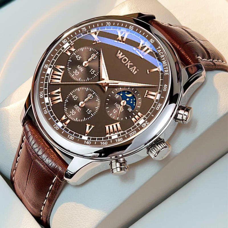 Montre en cuir marron pour hom - Mens Fashion Blog avis et prix