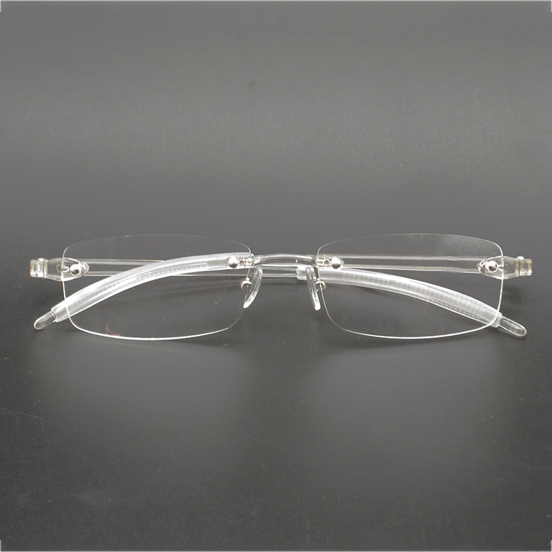 Montures de lunettes transpare - Men'S Fashion Rimless Glasses avis et prix