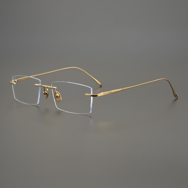 Lunettes carrées ultralégères  - Men'S Fashion Rimless Glasses avis et prix