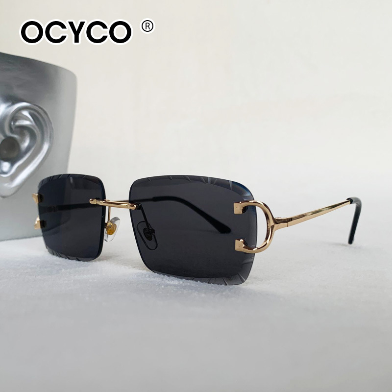 Lunettes de soleil carrées san - Men'S Fashion Rimless Glasses avis et prix