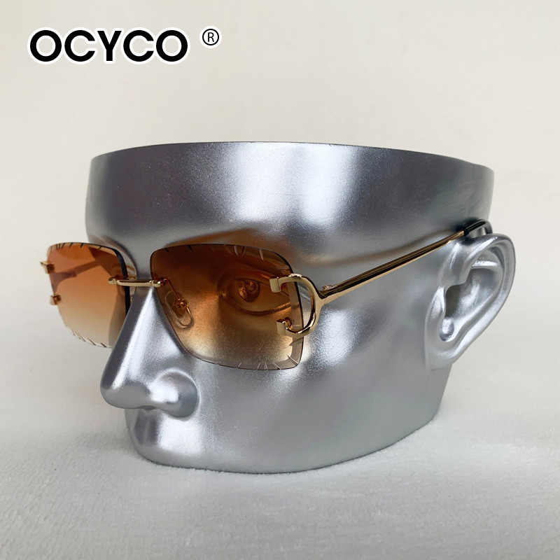Lunettes de soleil carrées san - Men'S Fashion Rimless Glasses avis et prix