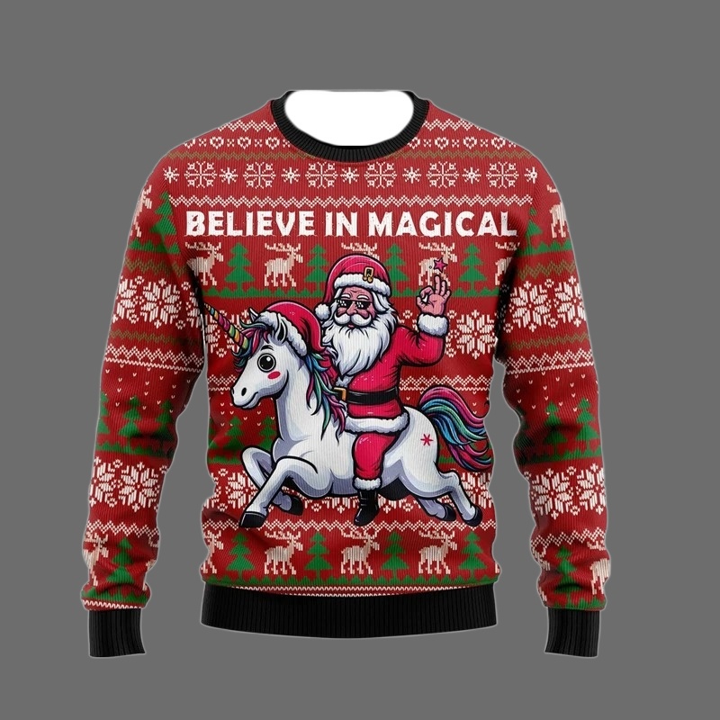 Mode licorne moche pull de noë - Men'S Fashion Xmas Party avis et prix