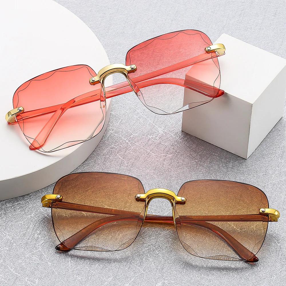 Lunettes de soleil carrées san - Men'S Fashion Rimless Glasses avis et prix