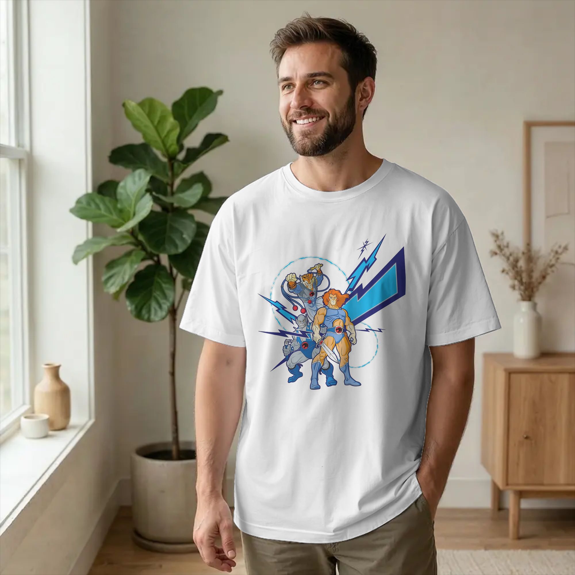 T-Shirt Streetwear Lion Cool a - Men'S Fashion From The 80S avis et prix